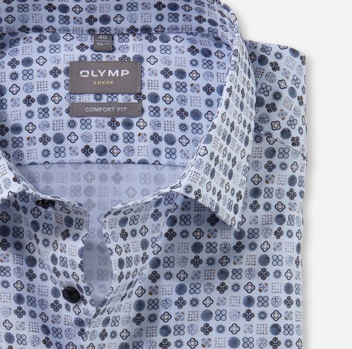 Oblymp Luxor, Businesshemd, comfort fit, New Kent, Bleu Exklusivangebot