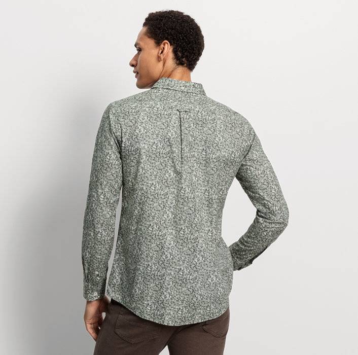 Oblymp Casual, Freizeithemd, regular fit, Kent, Grau-Grün Blitzangebot