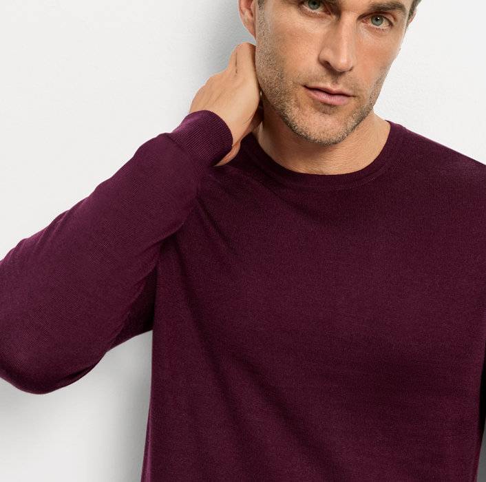Oblymp Casual Strick, Pullover, Pflaume Letzte 2 Tage