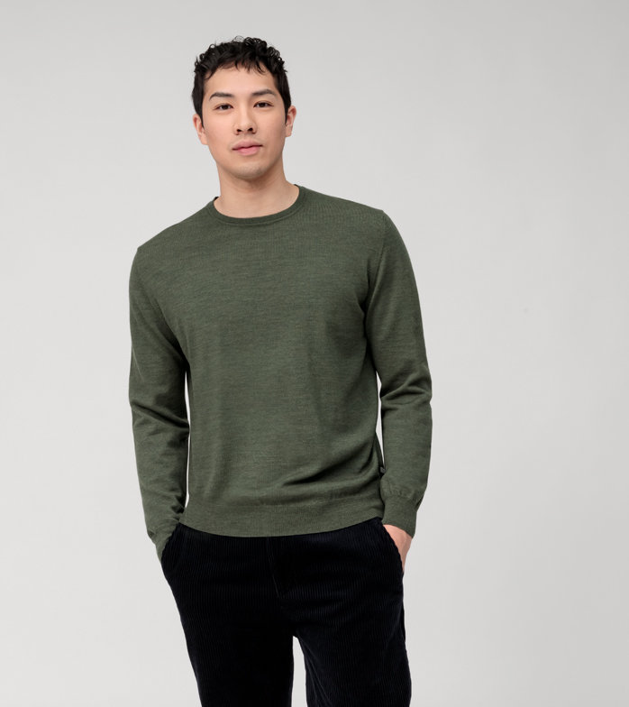 Oblymp Casual Strick, Pullover, Oliv