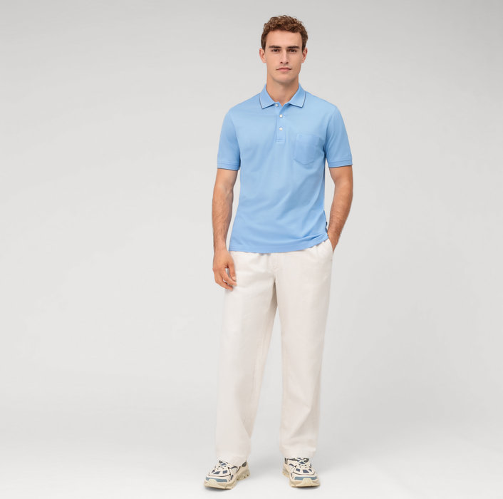 Oblymp Casual Wirk, Polo, Hellblau Angebote