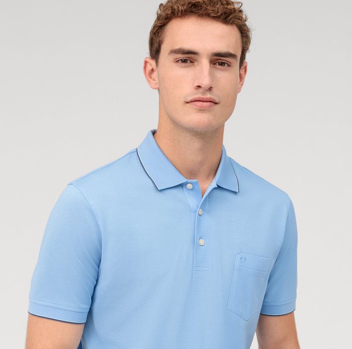 Oblymp Casual Wirk, Polo, Hellblau Angebote