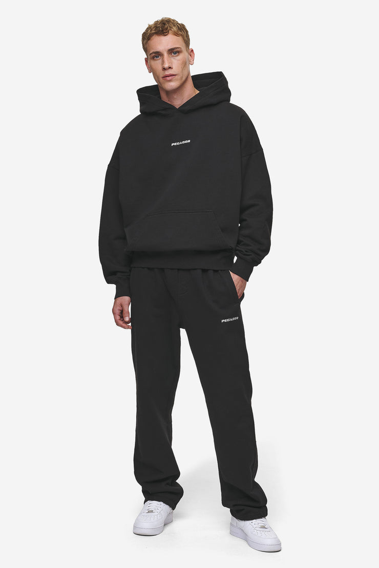Pegador Logo Boxy Hoodie Washed Black Kauf eins, bekomm eins gratis