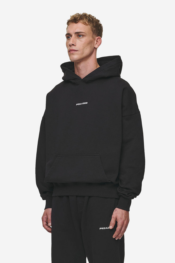 Pegador Logo Boxy Hoodie Washed Black Kauf eins, bekomm eins gratis