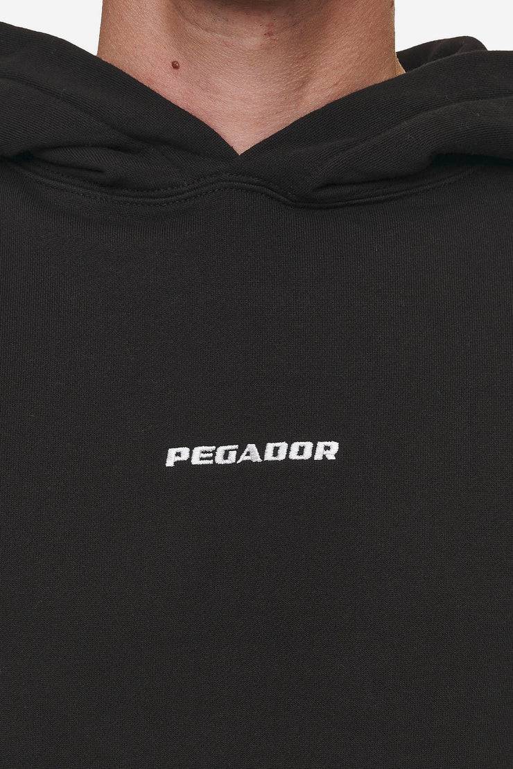 Pegador Logo Boxy Hoodie Washed Black Kauf eins, bekomm eins gratis