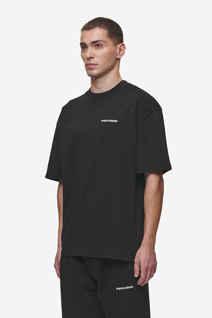 Pegador Logo Oversized Tee Washed Black Sonderangebote