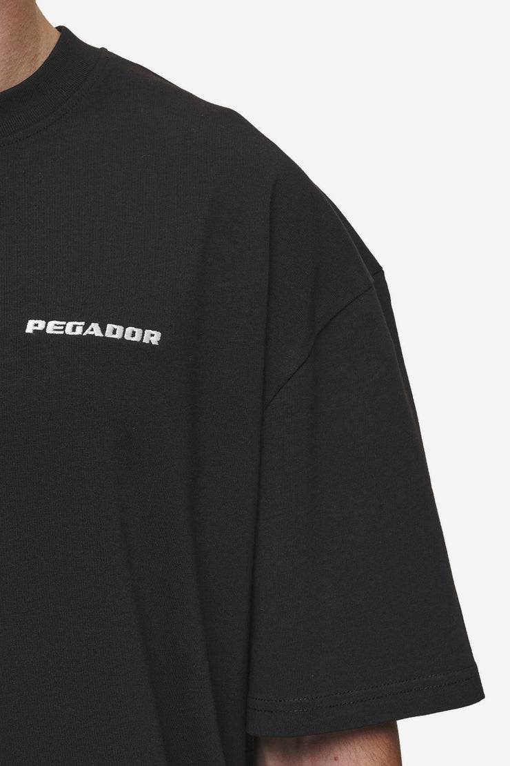 Pegador Logo Oversized Tee Washed Black Sonderangebote