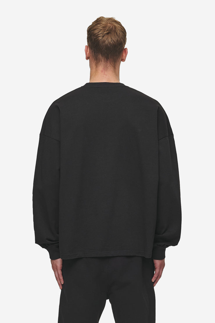 Pegador Rusk Logo Oversized Longsleeve Washed Black VIP-Rabatte