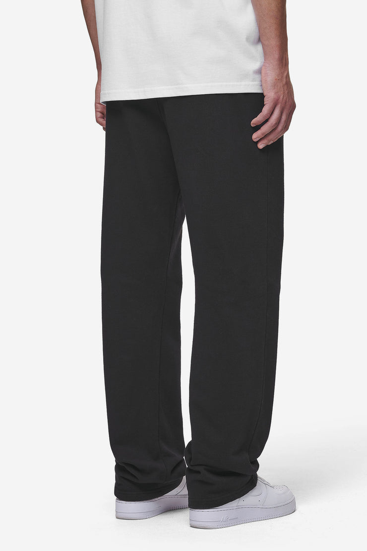 Pegador Logo Wide Sweat Pants Washed Black Kostenlose Rückgabe