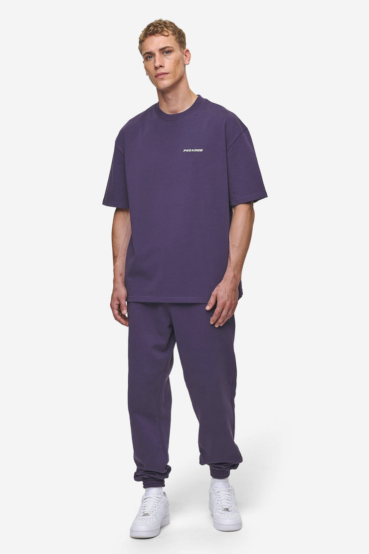 Pegador Logo Oversized Tee Washed Deep Purple JETZT KAUFEN