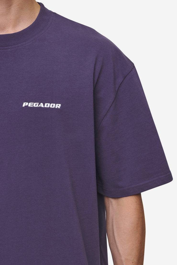 Pegador Logo Oversized Tee Washed Deep Purple JETZT KAUFEN