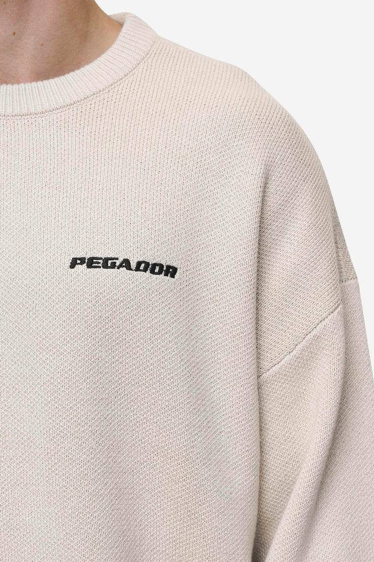 Pegador Logo Oversized Knit Sweater Light Beige Bis zu 60% Rabatt