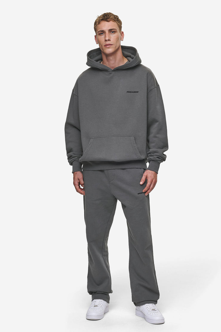 Pegador Logo Oversized Hoodie Washed Anthracite Sonderangebot der Fabrik