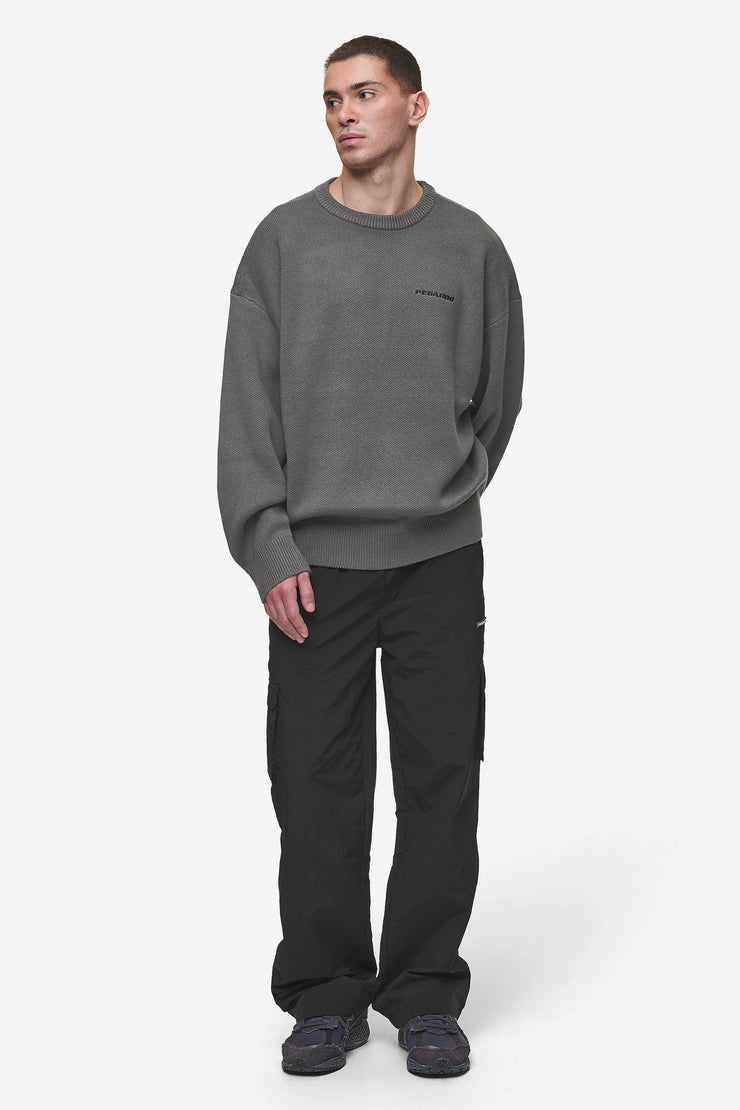 Pegador Logo Oversized Knit Sweater Anthracite Discount Store für neue Produkte