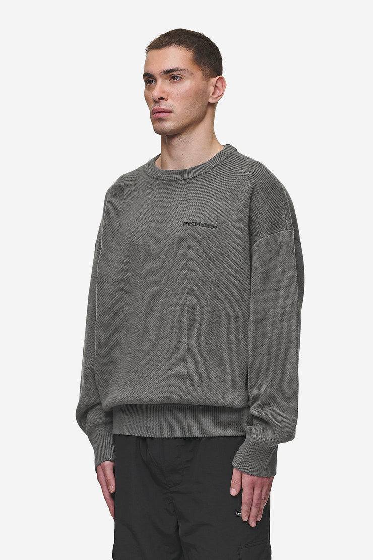 Pegador Logo Oversized Knit Sweater Anthracite Discount Store für neue Produkte