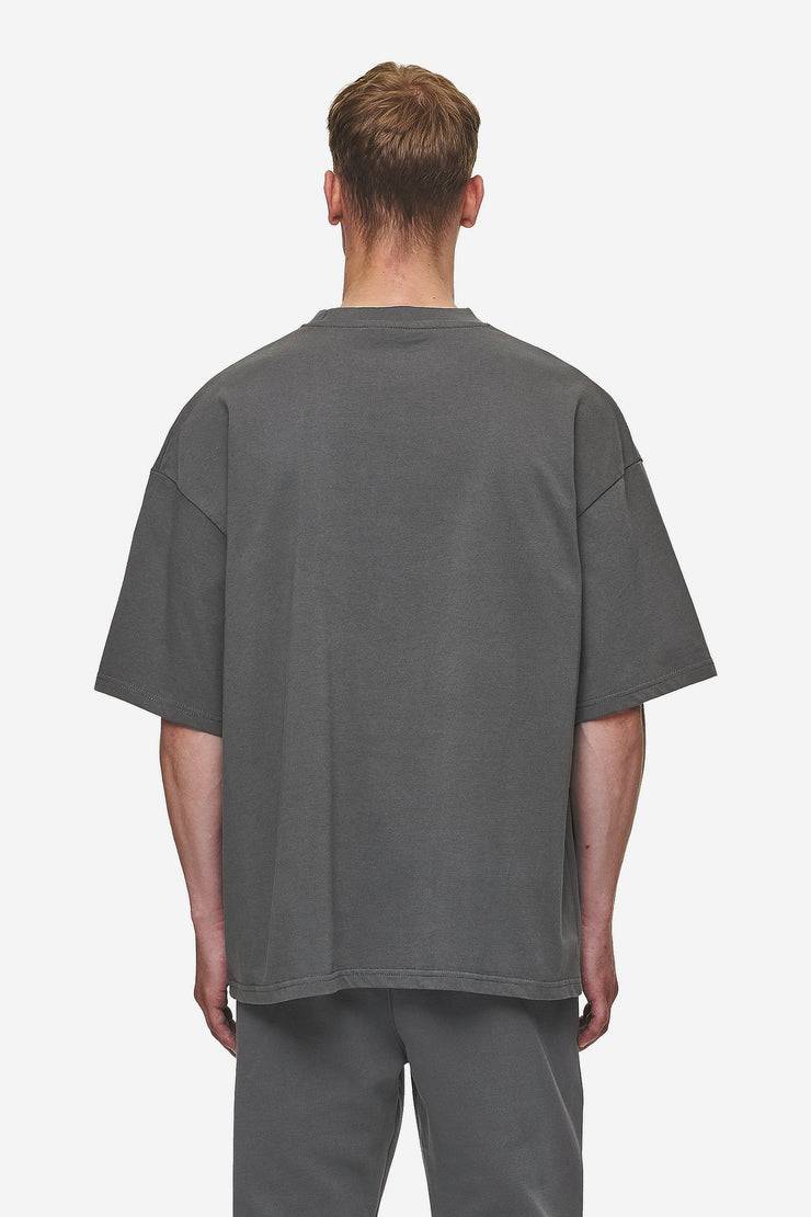 Pegador Logo Boxy Tee Washed Anthracite Super Rabatt