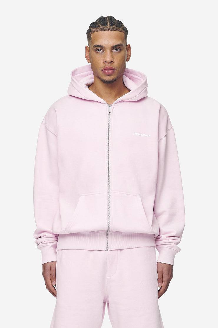 Pegador Logo Oversized Sweat Jacket Washed Bubblegum White Gum Begrenzt auf 3 Tage