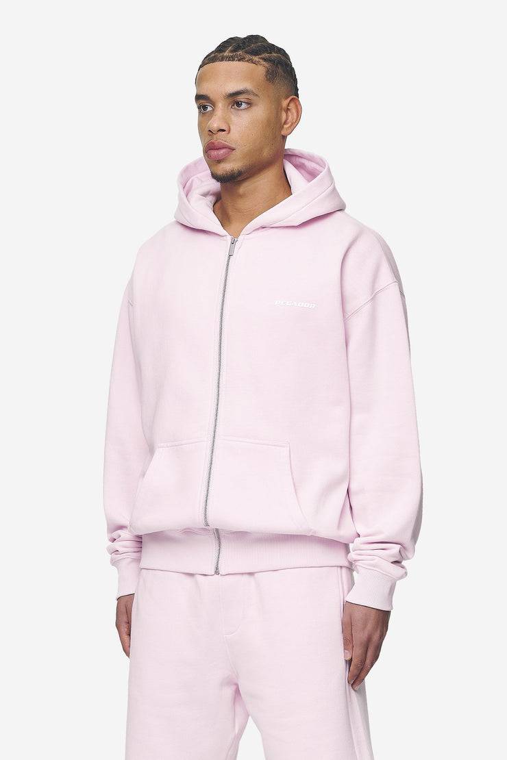 Pegador Logo Oversized Sweat Jacket Washed Bubblegum White Gum Begrenzt auf 3 Tage