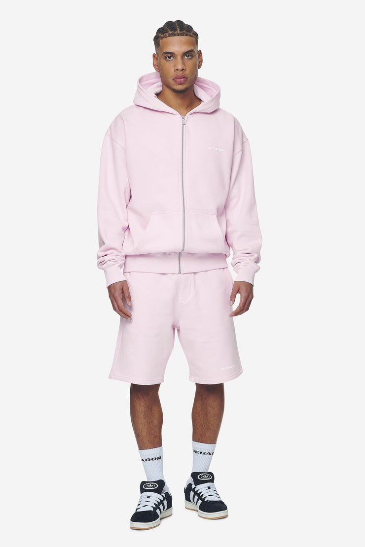 Pegador Logo Oversized Sweat Jacket Washed Bubblegum White Gum Begrenzt auf 3 Tage
