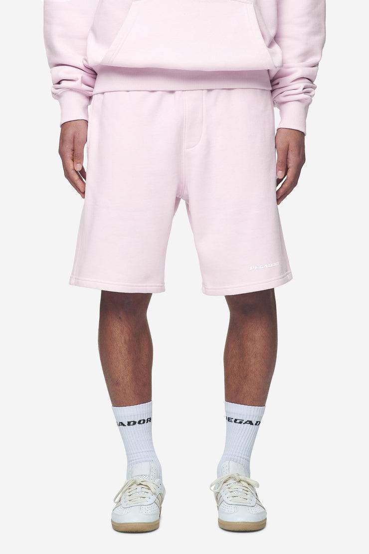 Pegador Logo Heavy Sweat Shorts Washed Bubblegum White Gum 50% Rabatt für begrenzte Zeit