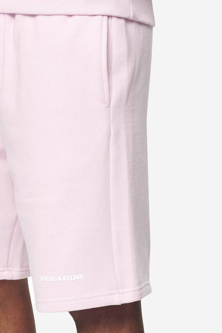 Pegador Logo Heavy Sweat Shorts Washed Bubblegum White Gum 50% Rabatt für begrenzte Zeit