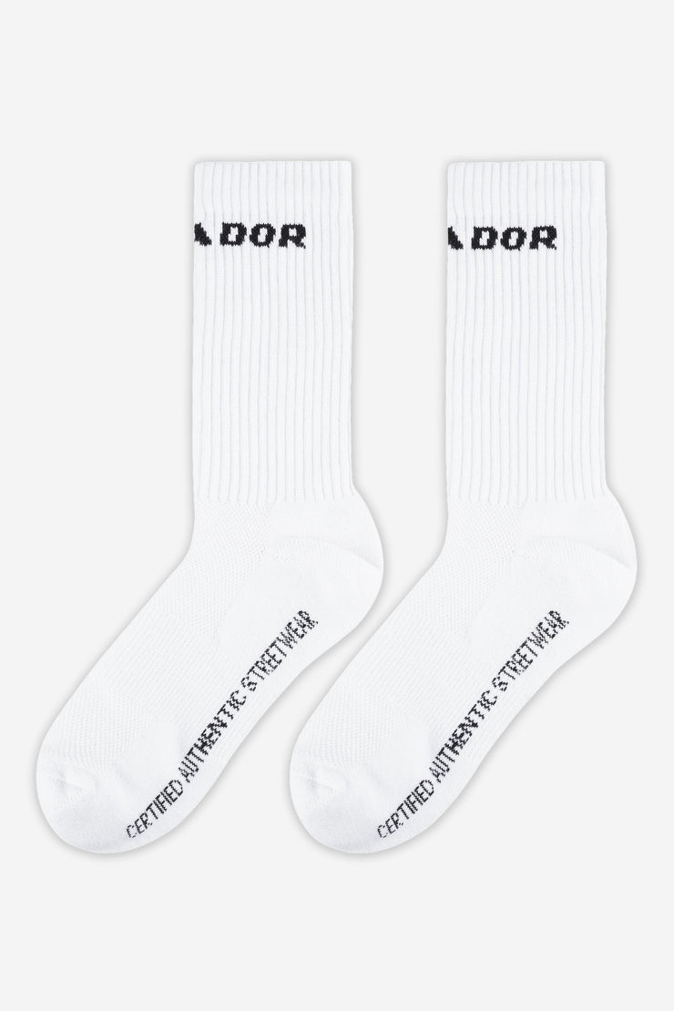 Pegador Certified Logo Socks White Black Auslauf