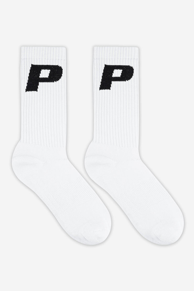 Pegador P Logo Socks White Black Blitzverkäufe