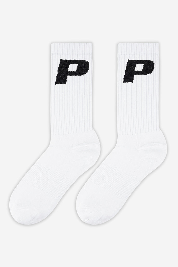Pegador P Logo Socks White Black Blitzverkäufe
