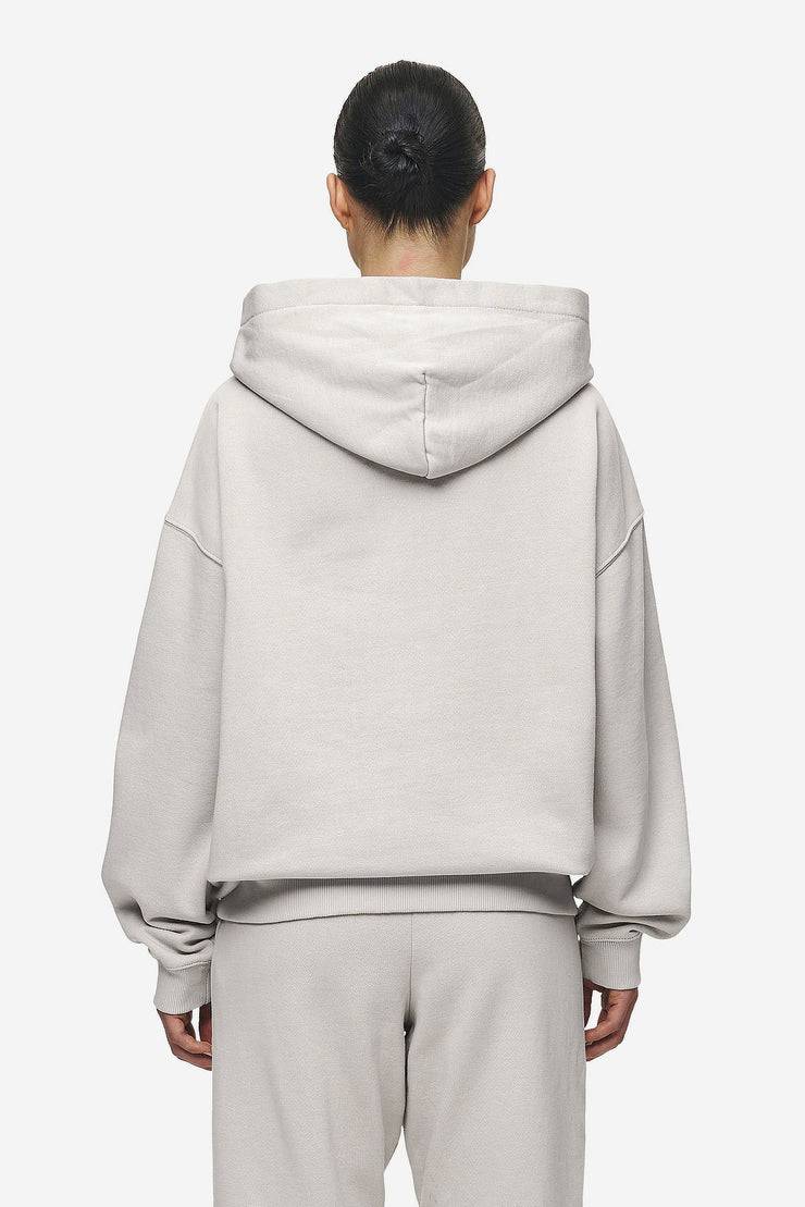 Pegador Clarita Logo Oversized Hoodie Washed Moon Grey Black Gum Kostenloser Versand