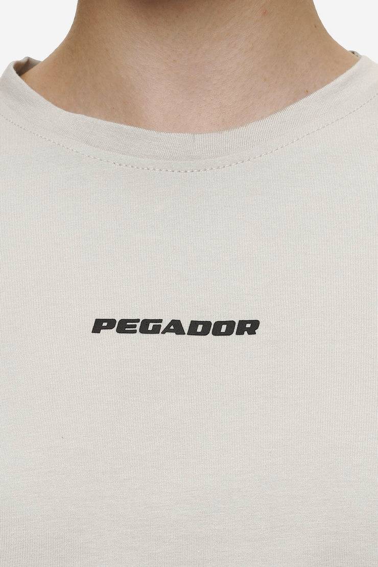 Pegador Ines Cropped Baby Tee Washed Moon Grey Black Gum Fabrikpreis