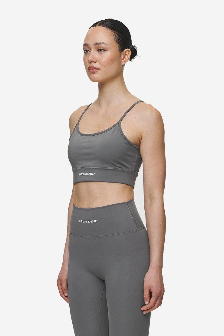Pegador Taja Sport Bra Deep Grey White Großer Ausverkauf