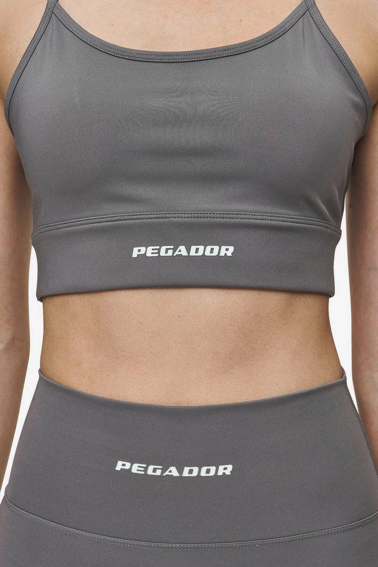 Pegador Taja Sport Bra Deep Grey White Großer Ausverkauf