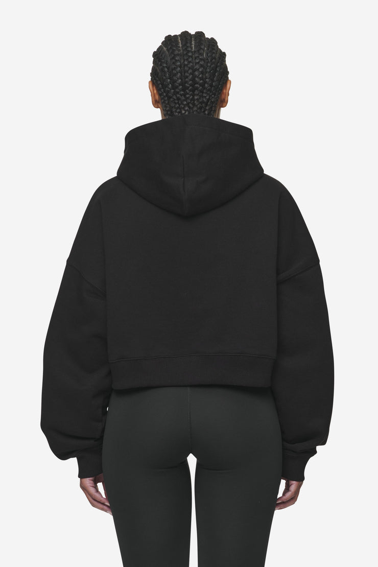 Pegador Salita Oversized Cropped Hoodie Black White Gum Preisnachlass