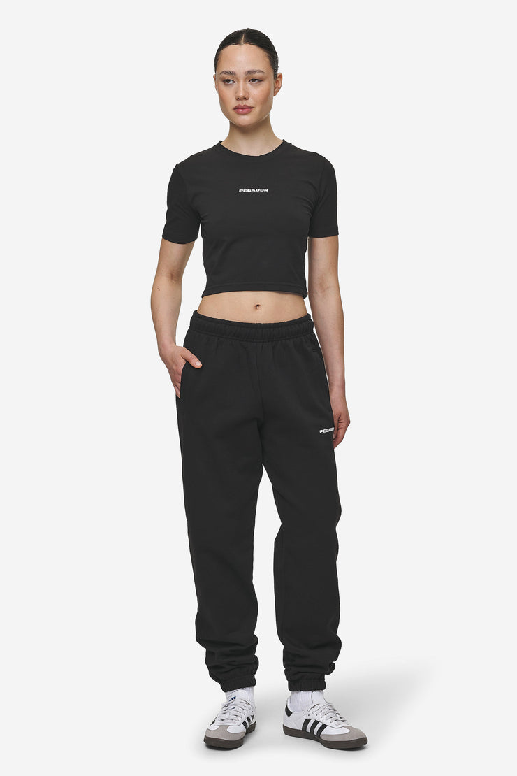 Pegador Ines Cropped Baby Tee Black White Gum Cyber Monday