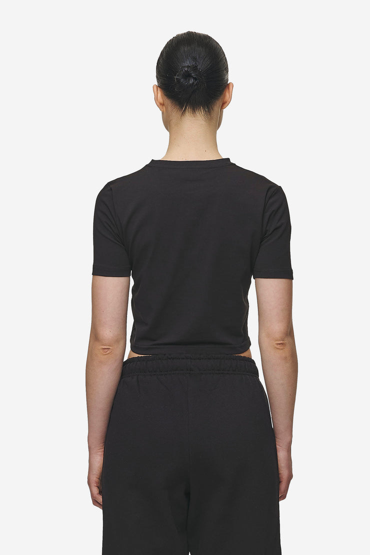 Pegador Ines Cropped Baby Tee Black White Gum Cyber Monday