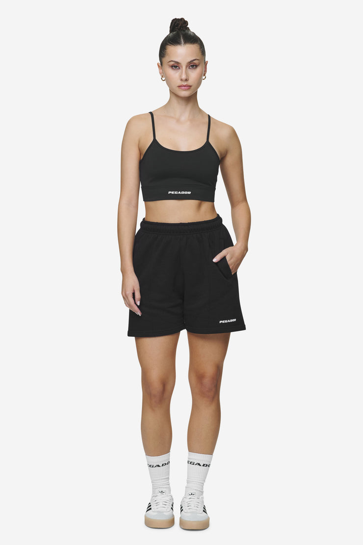 Pegador Sully High Waisted Shorts Black White Gum Lagerräumung
