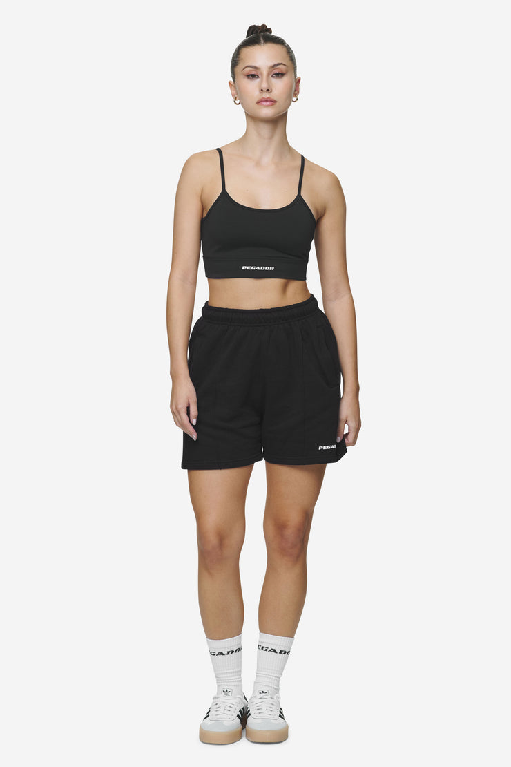 Pegador Sully High Waisted Shorts Black White Gum Lagerräumung
