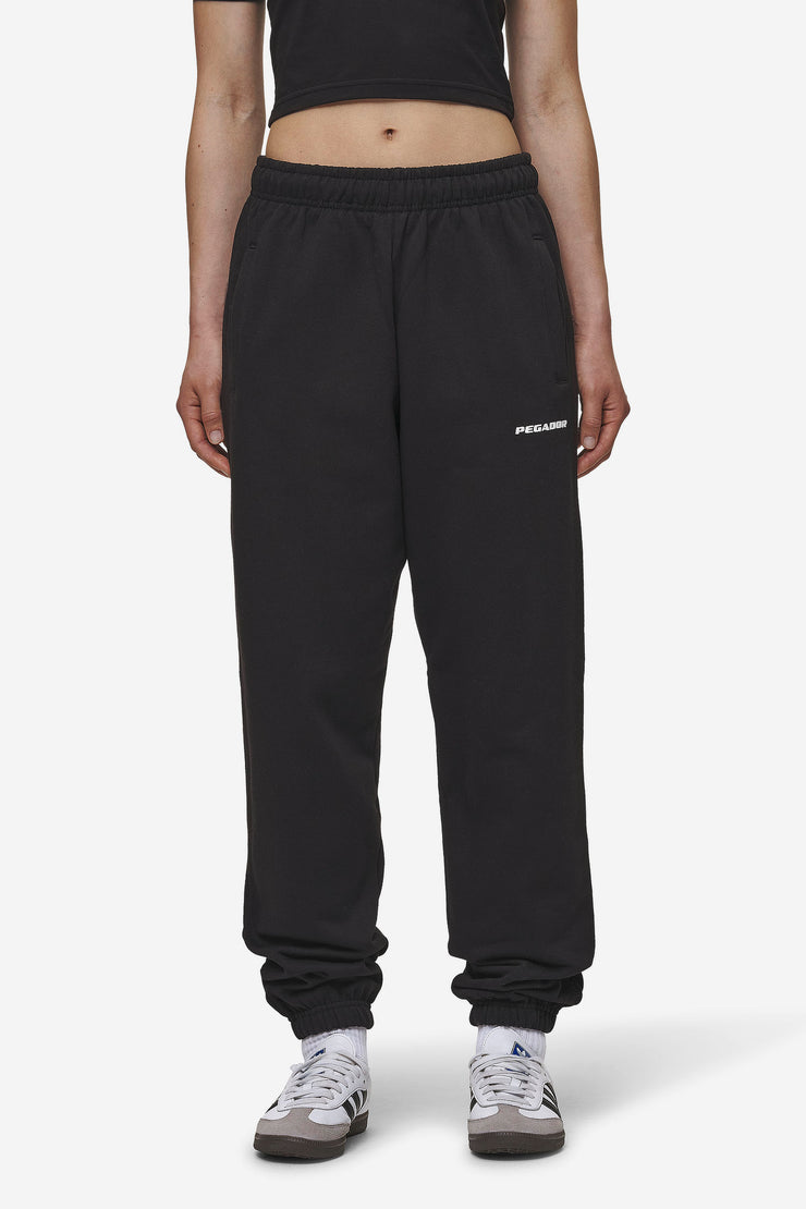 Pegador Villa High Waisted Sweat Pants Black White Gum Online Outlet