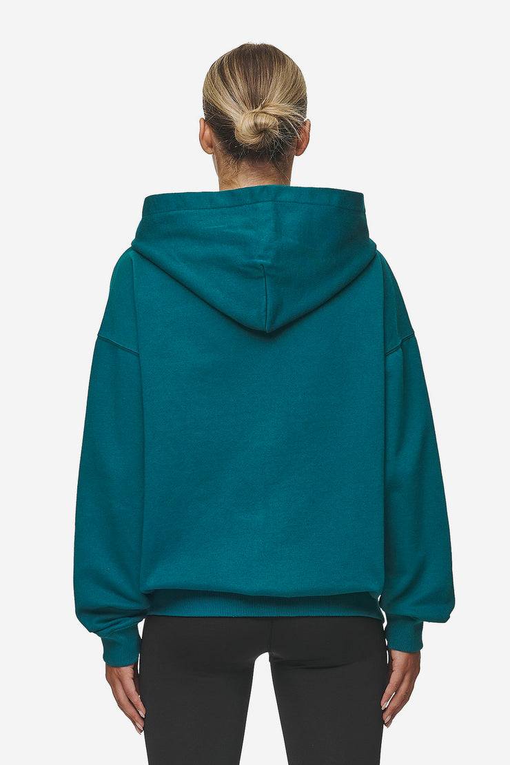Pegador Clarita Oversized Sweat Jacket Washed Urban Turquoise Black Gum Zeitlich begrenztes Angebot