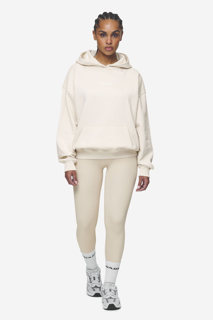 Pegador Clarita Logo Oversized Hoodie Washed Coast Sand White Gum Kauf eins, bekomm eins gratis