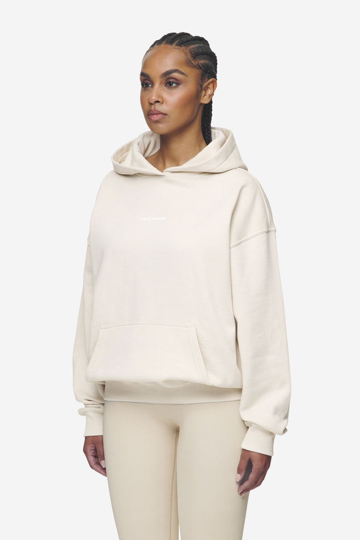 Pegador Clarita Logo Oversized Hoodie Washed Coast Sand White Gum Kauf eins, bekomm eins gratis