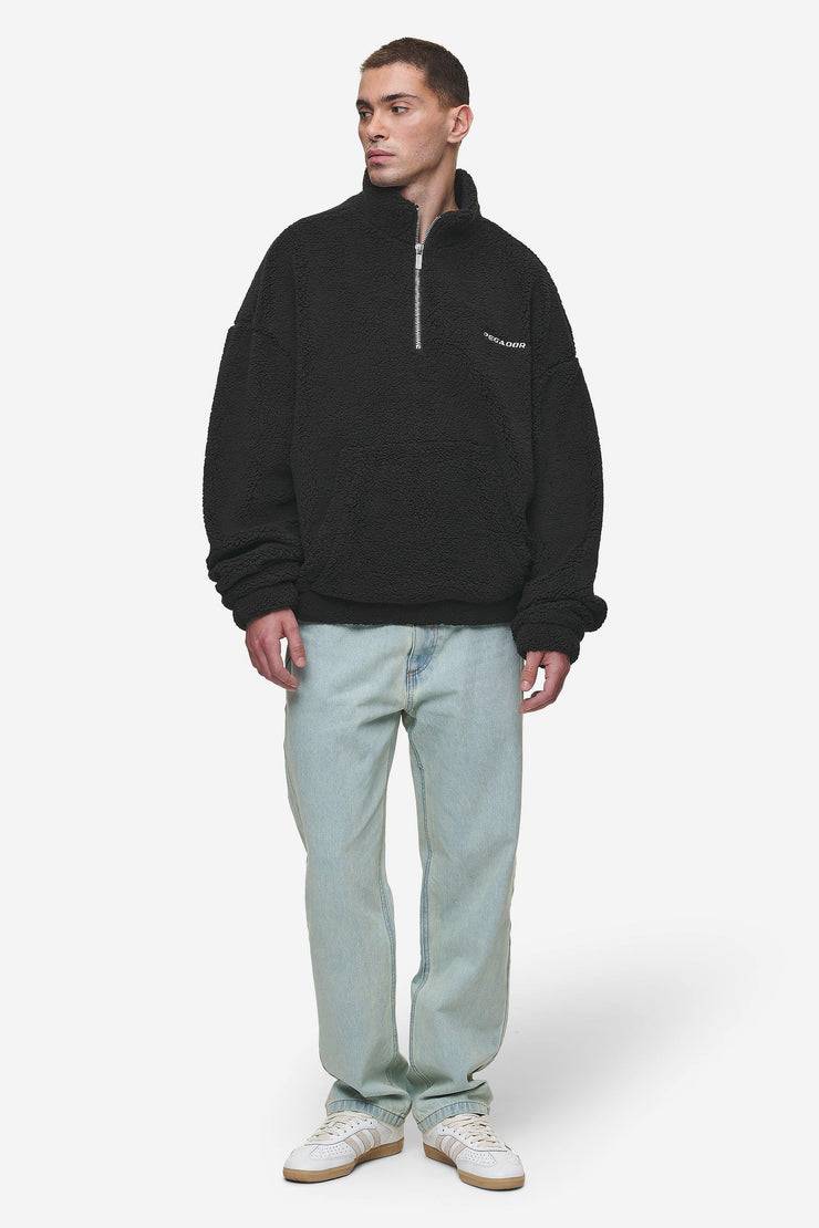 Pegador Puka Teddy Half Zip Sweater Black Kostenlose Rückgabe