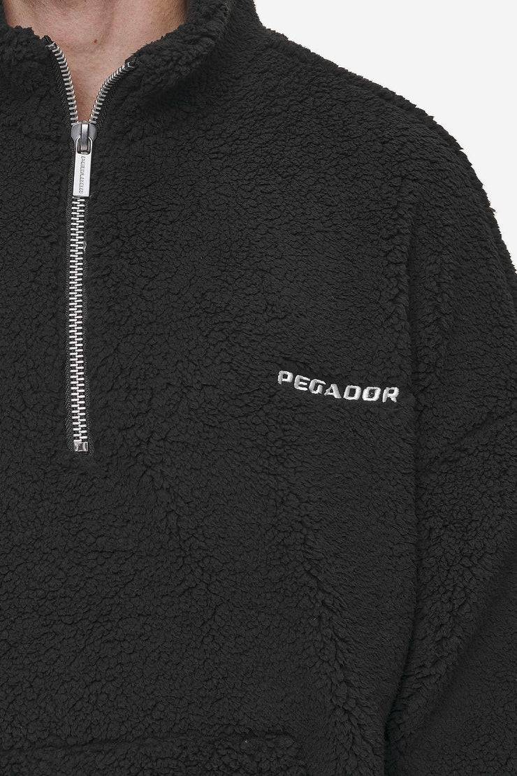 Pegador Puka Teddy Half Zip Sweater Black Kostenlose Rückgabe