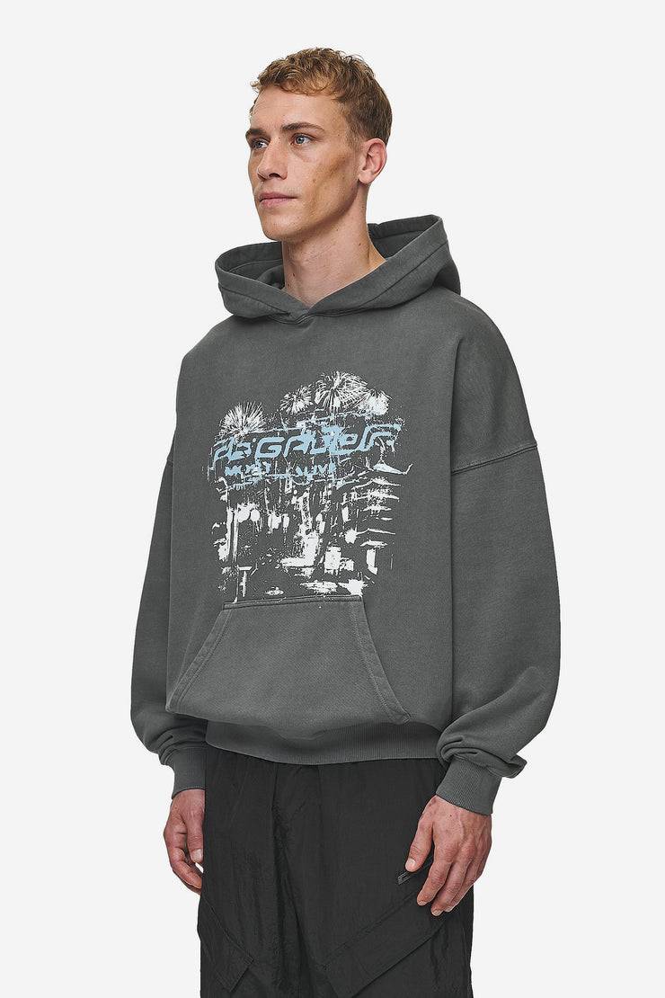 Pegador Macon Boxy Hoodie Washed Anthracite Nur für heute