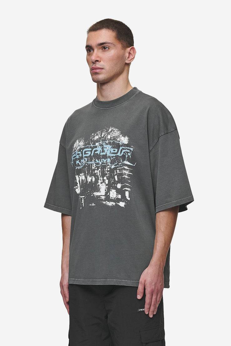 Pegador Macon Boxy Tee Washed Anthracite Sonderangebot der Fabrik