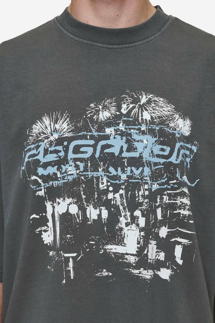 Pegador Macon Boxy Tee Washed Anthracite Sonderangebot der Fabrik