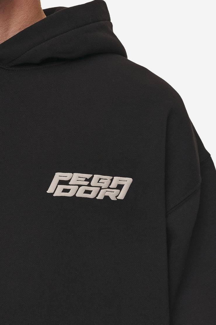 Pegador Doyer Oversized Hoodie Washed Black Vierteljährliche Förderung
