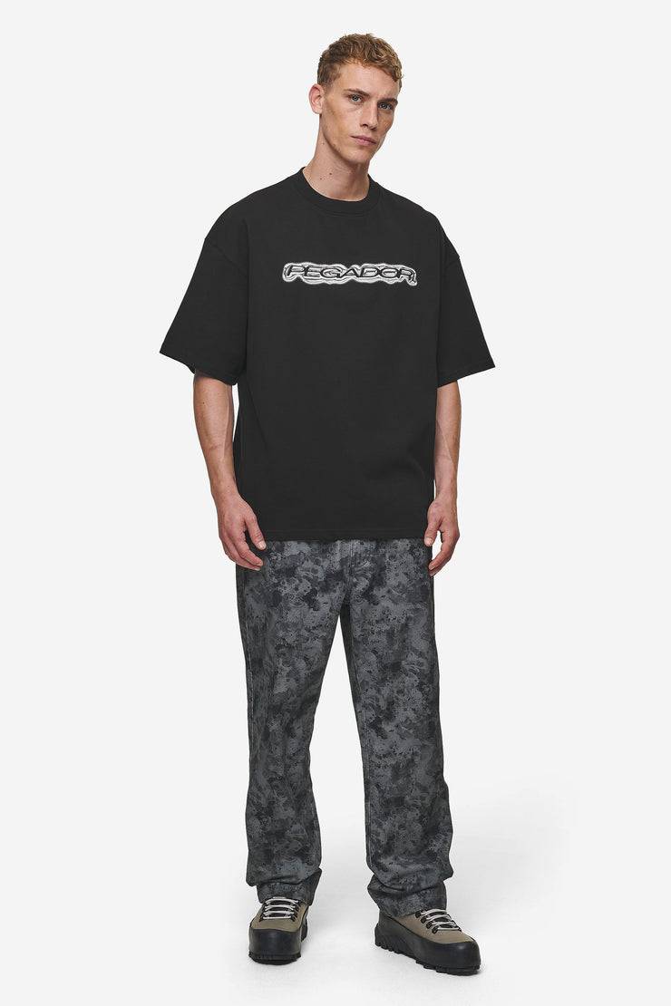 Pegador Baxter Boxy Tee Washed Black Nur noch ein Tag übrig