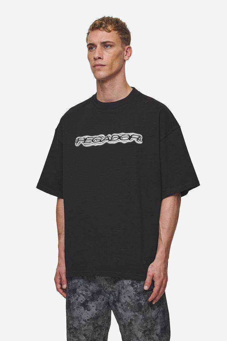 Pegador Baxter Boxy Tee Washed Black Nur noch ein Tag übrig