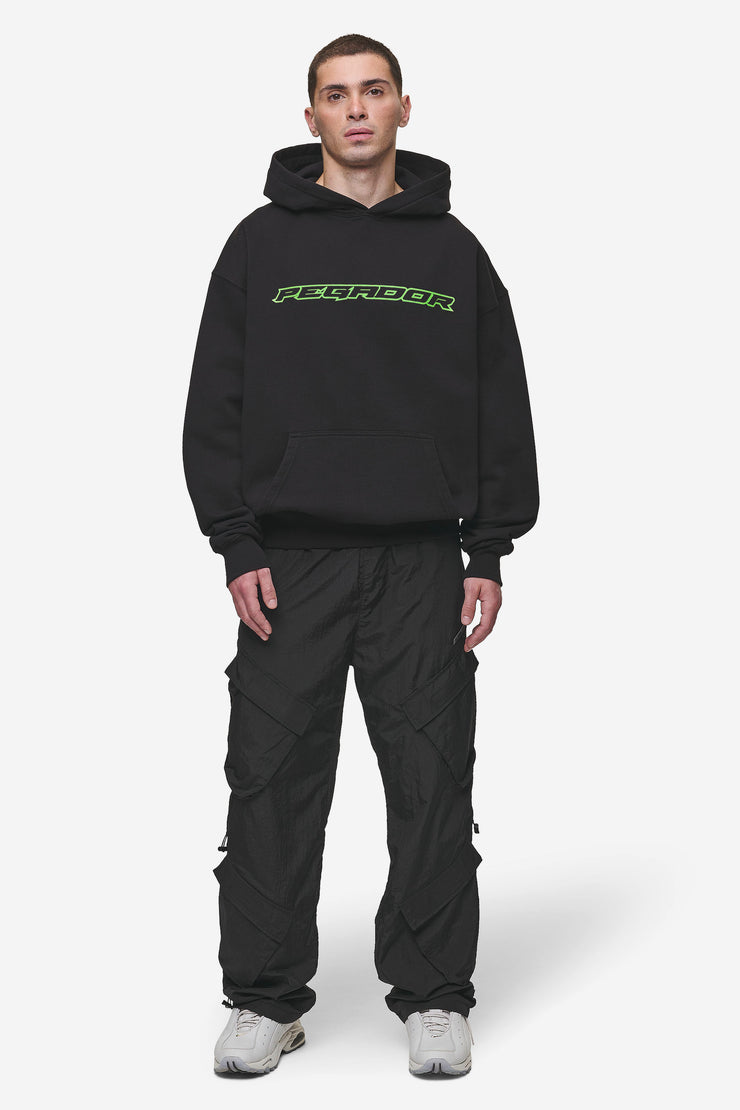 Pegador Alden Oversized Hoodie Washed Black Riesige Rabatte